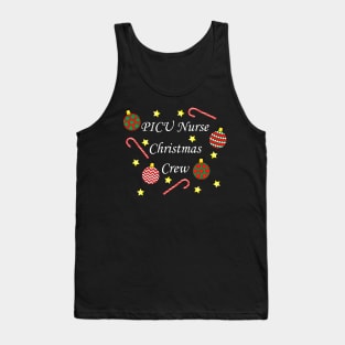 PICU Nurse Christmas Crew (White) Tank Top